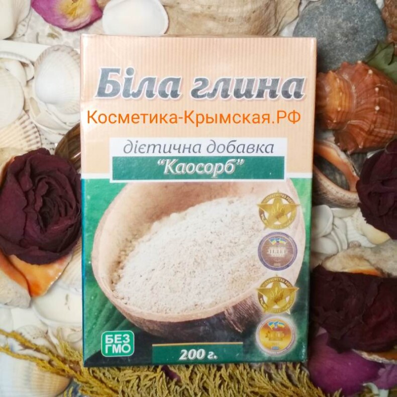 Белая глина «Каосорб» с зародышами пшеницы,200 грамм™Мирослав