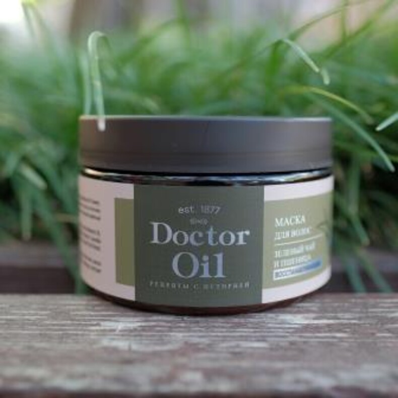 Маска для волос «Зеленый чай и пшеница» восстанавливающая ™Doctor Oil