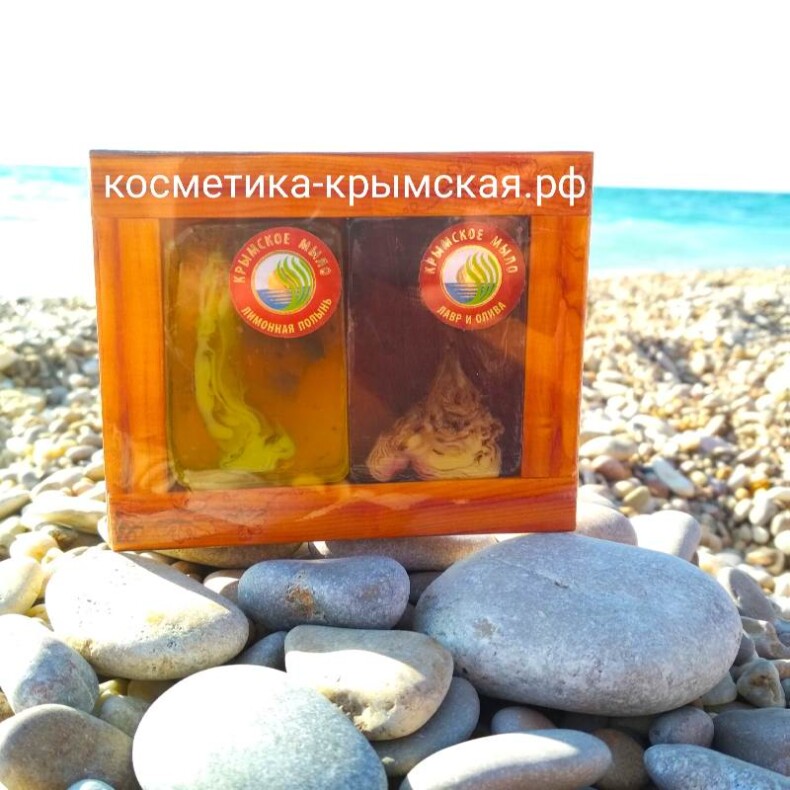 Набор мыла ручной работы «Лимонная полынь» и «Лавр и олива»™Фитон-Крым