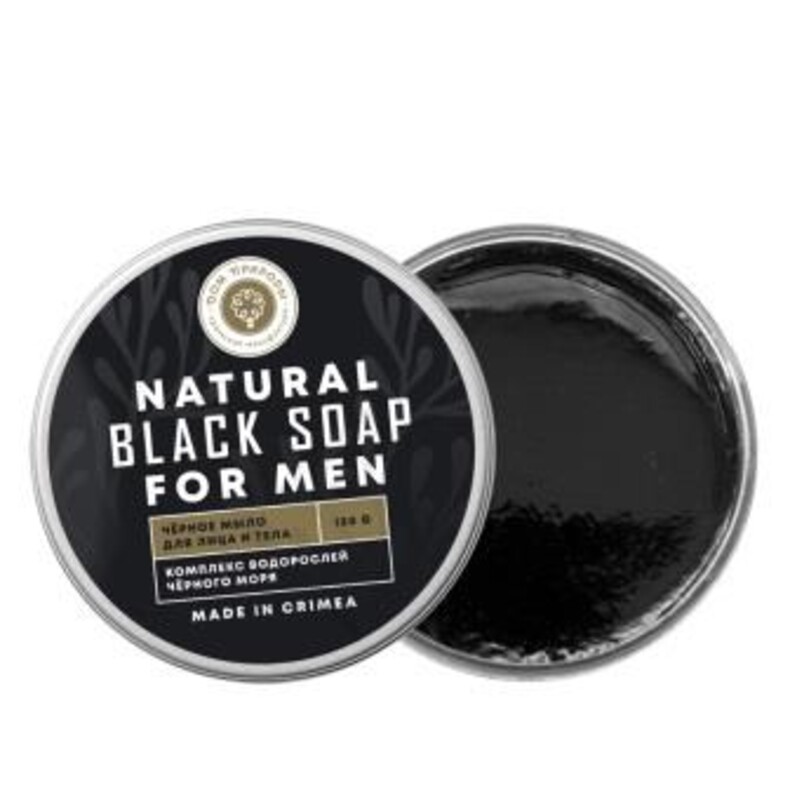 Натуральное черное мыло для мужчин™Дом Природы