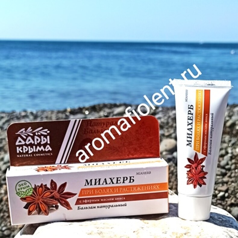 Бальзам при болях и растяжениях «Миахерб» с эфирным маслом аниса™Дары Крыма