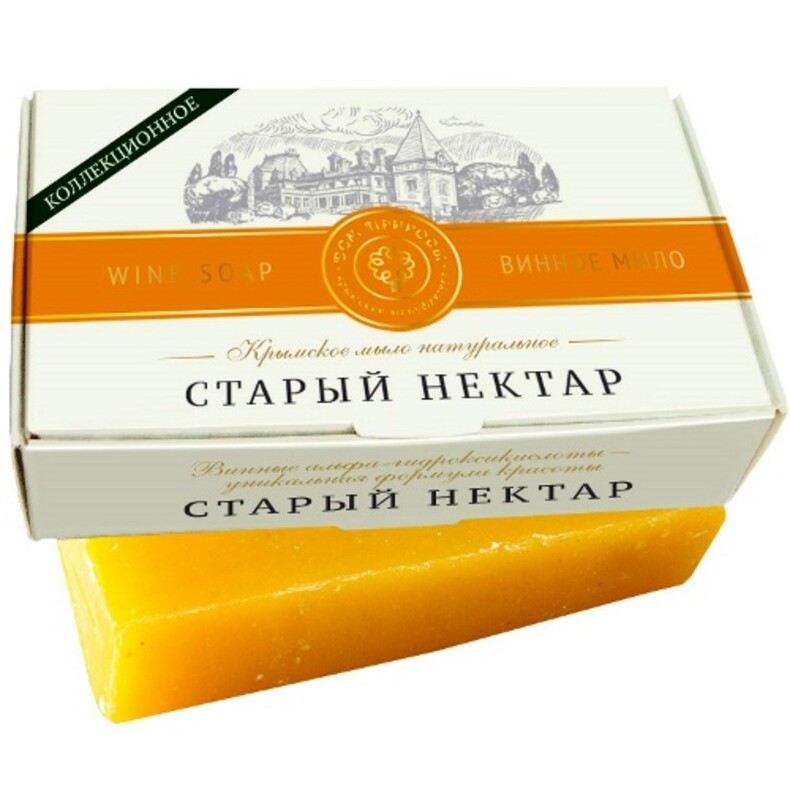 Крымское мыло «Старый нектар» витамин Е с винными α-гидроксикислотами ™Дом Природы