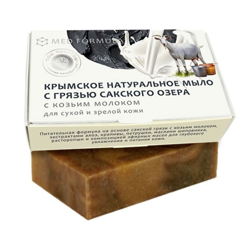 Крымское мыло «Целебная грязь» на козьем молоке™Дом Природы