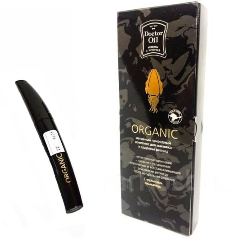 Тушь для ресниц «ORGANIC» с чернилами чёрной каракатицы™Doctor Oil